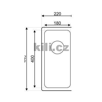 D�ez Block 220 V, 3 1/2� nerez kart��ovan�, bez odkapu