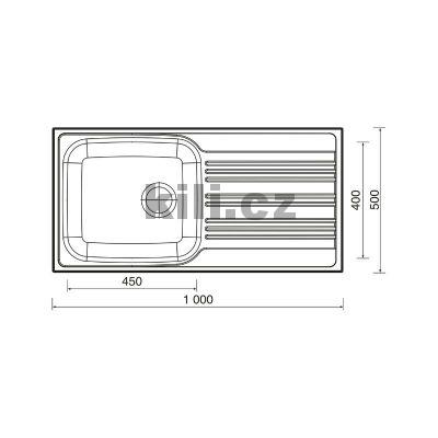 D�ez STAR 1000 XXL, 3 1/2� nerez matn�, oto�n�