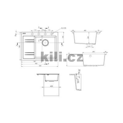 D�ez RIM 650 P 3 1/2� Granblack prav�, horn�