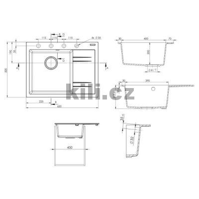 D�ez RIM 650 L 3 1/2� Titanium lev�, horn�