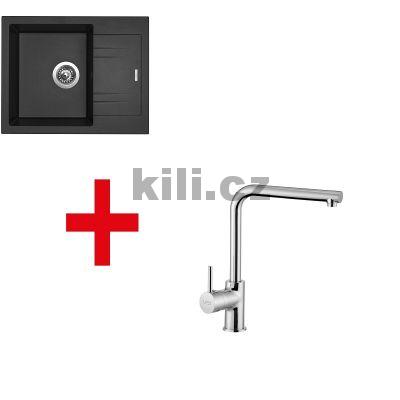 V�ce informac� o v�robku Set d�ez Linea 600N 3 1/2� Metalblack + baterie Elka chrom