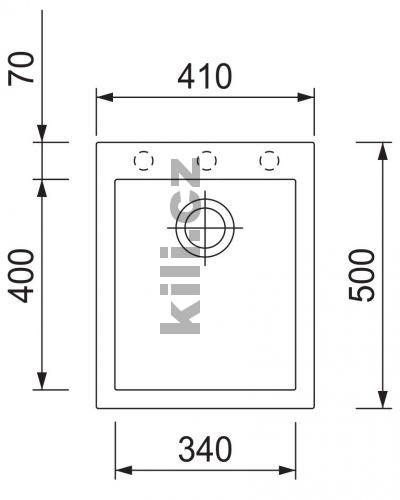 Set d�ez Cube 410 3 1/2� Metalblack + baterie Vitalia Metalblack