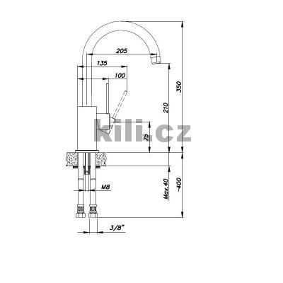 Set d�ez Linea 600 N 3 1/2" Metalblack + baterie VITALIA GR Metalblack