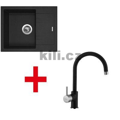 V�ce informac� o v�robku Set d�ez Linea 600 N 3 1/2" Granblack + baterie VITALIA Granblack