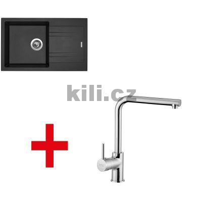 V�ce informac� o v�robku Set d�ez Linea 780N 3 1/2� Granblack + baterie Elka chrom