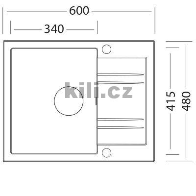 Set d�ez Linea 600 3 1/2� Granblack + baterie Vitalia chrom