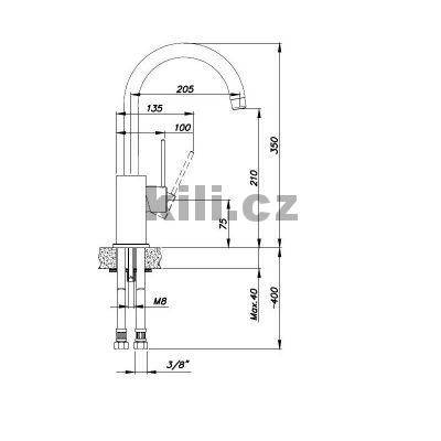 Set d�ez Linea 600 3 1/2� Granblack + baterie Vitalia chrom