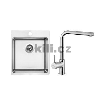 Set d�ez Blocker 450 3 1/2� nerez kart��ovan� + baterie Elka chrom lesk