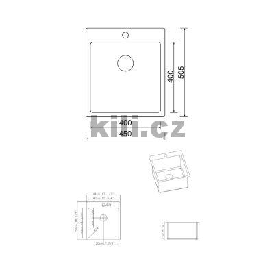 Set d�ez Blocker 450 3 1/2� nerez kart��ovan� + baterie Elka chrom lesk