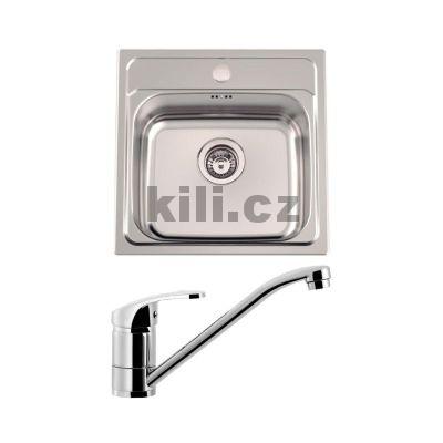 Set d�ez Manaus 480 3 1/2� nerez matn� + baterie Pronto chrom lesk