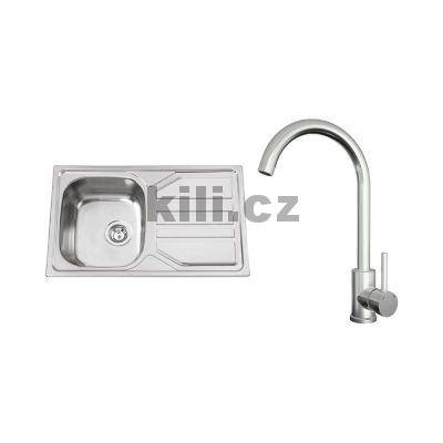 V�ce informac� o v�robku Set d�ez Okio 800 V, 3 1/2� nerez matn� + baterie Arco, nerez