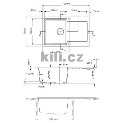 Set d�ez Ultima 790 3 1/2� Pureblack 26 + baterie ARCO �ern� matn�