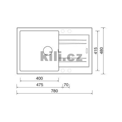 Set d�ez Linea 780 3 1/2� Granblack + baterie Polo Grandblack