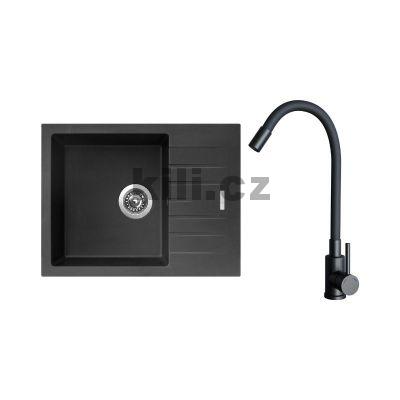 V�ce informac� o v�robku Set d�ez Perfecto 650 3 1/2� Pureblack 26 + baterie Elasta �ern� matn�