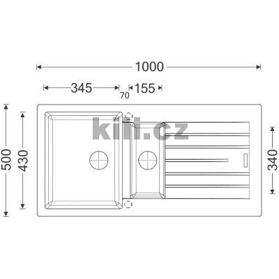 Set d�ez Perfecto 1000.1 3 1/2� Titanium + baterie Vitalia GR Titanium