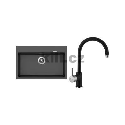 Set d�ez Maximo 780 3 1/2� Metalblack + baterie Vitalia GR Metalblack