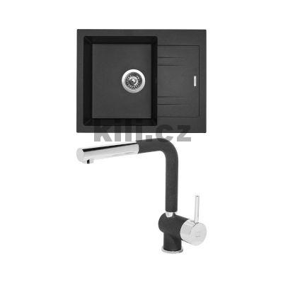 Set d�ez Linea 600 3 1/2� Metalblack + baterie Mix 3 P Metalblack