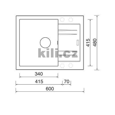 Set d�ez Linea 600 3 1/2� Metalblack + baterie Mix 3 P Metalblack