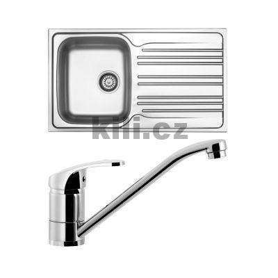 Set d�ez Star 860 3 1/2� nerez matn� + baterie Pronto chrom lesk