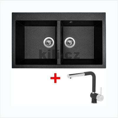 Set d�ez Amanda 860 DUO 3 1/2� Metalblack + Vitalia Mix 3 P Metalblack