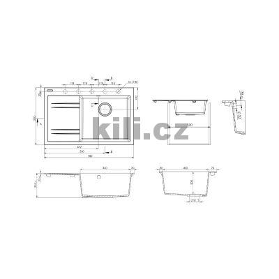 Set d�ez Rim 780 P 3 1/2� Titanium + baterie Elka chrom leskl�