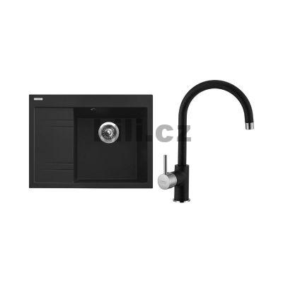 Set d�ez Rim 650 P 3 1/2� Metalblack + baterie Vitalia GR