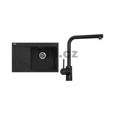 Set d�ez Rim 780 P 3 1/2� Metalblack + baterie Elka �ern� matn�