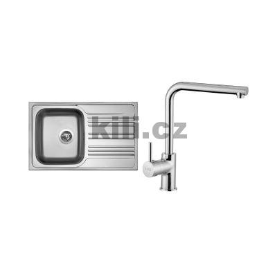 Set d�ez Star 780 V 3 1/2� nerez matn� + baterie Elka chrom lesk