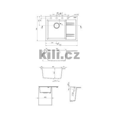 Set d�ez Rim 650 L 3 1/2� Metalblack + baterie Elka �ern� matn�