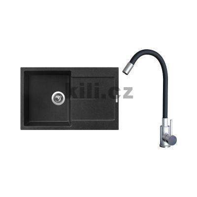 Set d�ez Ultima 790 3 1/2� Granblack 30 + baterie Elasta nerez/�ern�