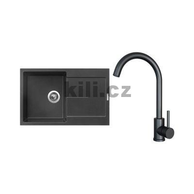 Set d�ez Ultima 790 3 1/2� Metalblack 74 + baterie ARCO �ern� matn�