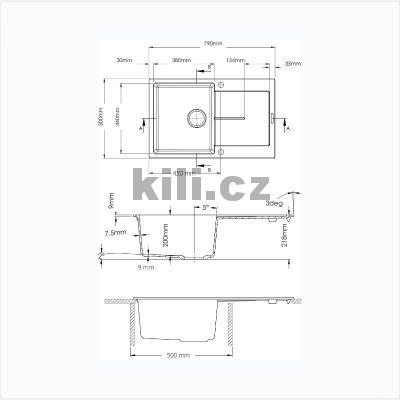 Set d�ez Ultima 790 3 1/2� Granblack 30 + baterie Elasta S �ern� mat