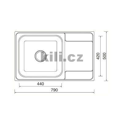 Set d�ez Grand 790 V, 3 1/2� nerez matn� + baterie Arco celonerezov�