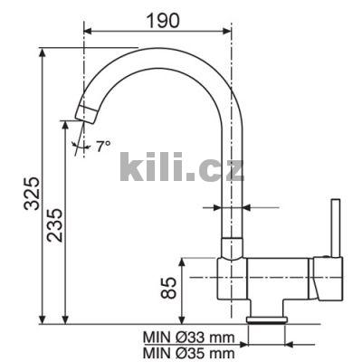 Baterie Mix Window W chrom lesk sklopn� pod okno