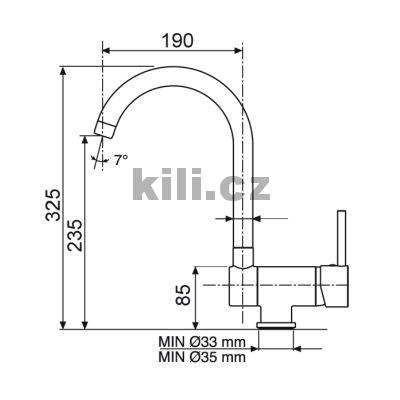 Baterie Mix Window W chrom lesk sklopn� pod okno