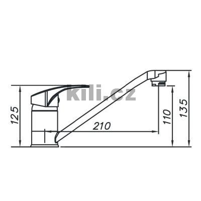 Baterie PRONTO chrom lesk