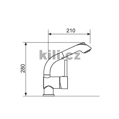 Baterie Mix 3S chrom lesk s vytahovac� koncovkou