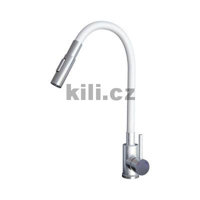 Baterie Elasta S nerez/b�l�, sprcha/proud