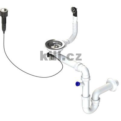 Sifon 3 1/2" pro granitov� d�ezy s �sporou m�sta s excentrick�m ovlada�em (clic-clac)
