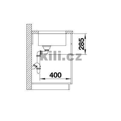 D�ez Supra 450-U, 3 1/2"nerez kart��ovan�, spodn�
