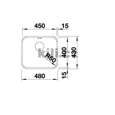 D�ez Supra 450-U, 3 1/2"nerez kart��ovan�, spodn�