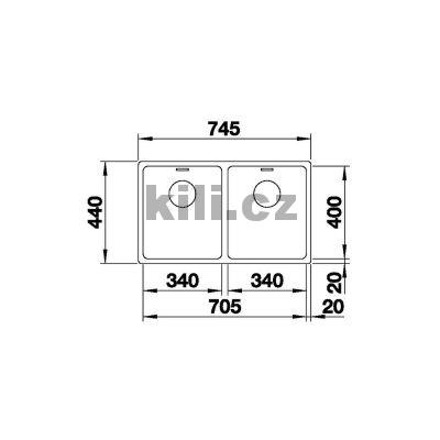 D�ez Andano 340/340 U 3 1/2" In Fino bez t�hla, nerez hedv�bn� lesk