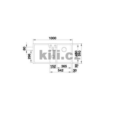 D�ez Collectis 6 S 3 1/2" antracit, lev� odkap, excentrick� ovl�d�n�