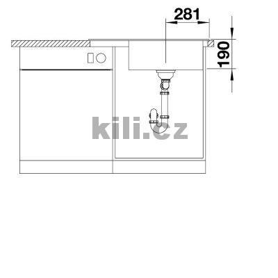D�ez Zenar XL 6 S Compact, 3 1/2"b�l�, vana vpravo, horn�