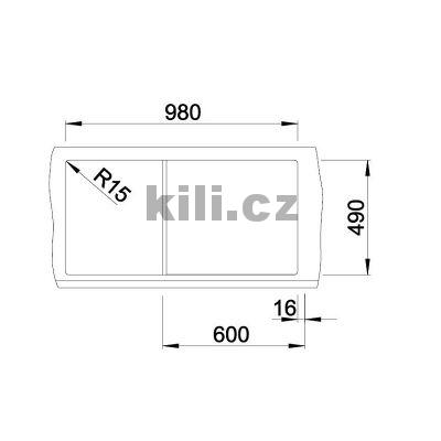 D�ez Zenar XL 6 S, 3 1/2"antracit, vana vlevo, horn�, s excentrem