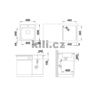 D�ez DANA 45 3 1/2" nerez p��rodn� lesk, horn�
