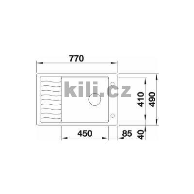 D�ez Elon XL 6 S-F 3 1/2" In Fino, �ern�, do roviny, s excentrem + pr�slu�enstv�