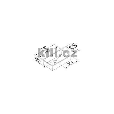 D�ez Zerox 700-U, 3 1/2"Dark Steel, bez odkapu, spodn�