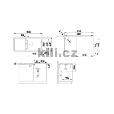 D�ez ADIRA XL 6 S-F �ern� s m��kou, do roviny, oto�n�