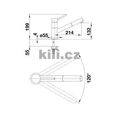 SET 06-C 25 D�ez TIPO 9 E 3 1/2" nerez p��rodn� lesk + baterie Kano-S Chrom